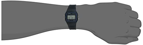 Casio F91W-1 Unisex Black Digital Watch with Black Band