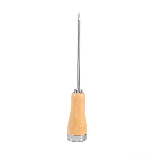 Ice Pick Crusher, Ice Pick Awl, Easy to Carry Secure Hold Stainless Steel Reduce Slips Wooden Handle for Picnics Bars Camping Kitchens