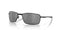 Oakley Men's OO4075 Square Wire Rectangular Metal Sunglasses, Polished Black/Prizm Black, 60 mm