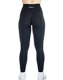 AUROLA Intensify Workout Leggings for Women Seamless Scrunch Tights Tummy Control Gym Fitness Girl Sport Active Yoga Pants Black