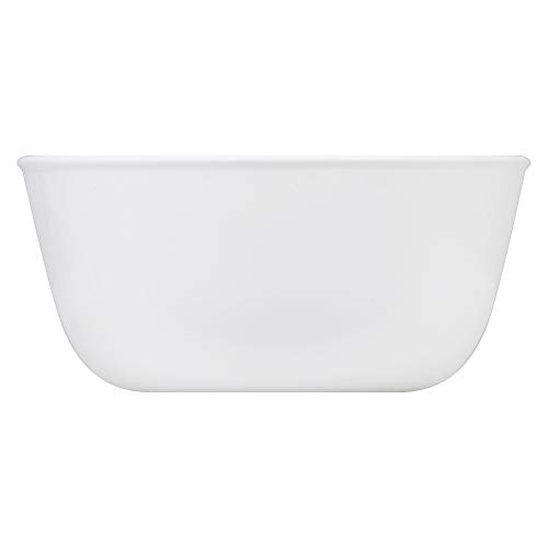 CORELLE 1117059 Livingware Soup Bowl Set (3-Piece Set), Winter Frost White, 828ml