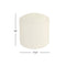 HomePop Storage Round Ottoman|Homepop Home Décor|Upholstered Round Velvet Foot Rest Ottoman - Cream Boucle