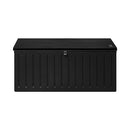 LI LIVSIP 490L Outdoor Storage Deck Box - Waterproof & Lockable Large Storage Container with Handle for Garden Tools Furniture Cushions Sporting Gears, 136KG Load Capacity, Black