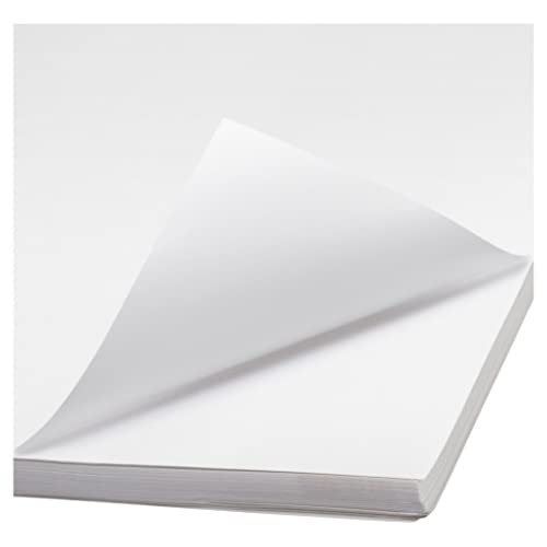 Avarrix Australia A4 Sticker Paper, Paper-Based Glossy White, 50 Sheets, Self Adhesive Premium Glossy Sticker Paper for Inkjet and Laser Printer, 90gsm Thickness Printable Label Sheets