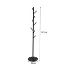 Levede Clothes Stand Garment Coat Rack Metal Rail Portable Hanger Stand Organizer Standing Coat and Hat Hanger Organizer Tree Shaped Rack, for Entryway, Hallway, Bedroom, Office Black