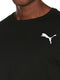 PUMA Men's Essential Small Logo Tee, Black/Cat, L
