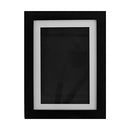 Kids Art Frame with Fixed Strap A4 Child Artwork Picture Frame Front Opening Photo Frame Wood Frame Horizontal and Vertical Formats Hold up to 150 Artworks for Crafts Drawing (Black)