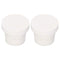 2Pcs Ladder Rubber Stopper Bumper,Replacement Safety Guard Swimming Pool Supplies,for Swimming Pool Ladders (White)