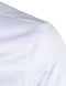 ZEROYAA Mens Slim Fit Long Sleeve Tuxedo Dress Shirts/Prom Performing Shirts, Z54-white Black, X-Large