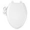 ZMJH Bidet Toilet Seat Non-Electric, Fits Elongated Toilets, Dual Nozzle System, Ambient Water Temperature with Adjusting Spray Pressure, Slow Close, Easy to Install, White, S001-B1