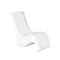 Step2 Vero Pool Chair, Fade-Resistant, Waterproof Patio Furniture for Sun Shelf, Use in Pools up to 15-Inches of Water, Weighted, White