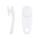 Curtain Track Glider Hooks White Plastic Curtain Rail Track Hooks Slider for Window and Shower Curtain, 50 Pieces