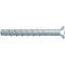 fischer UltraCut FBS II 10x180 125/115/95 Countersunk Head, Powerful Concrete Screw for Indoor Use, for Secure Attachment in Concrete and Masonry, Galvanised, Pack of 20