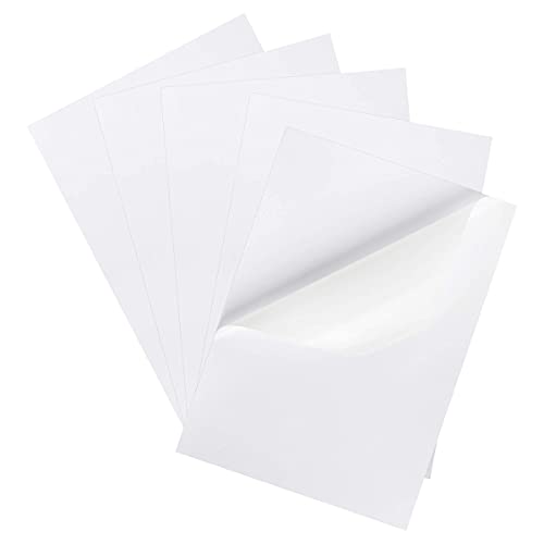 Avarrix Australia A4 Sticker Paper, Paper-Based Matte White, 100 Sheets, Self Adhesive Premium Sticker Paper for Inkjet and Laser Printer, 100gsm Thickness Printable Label Sheets