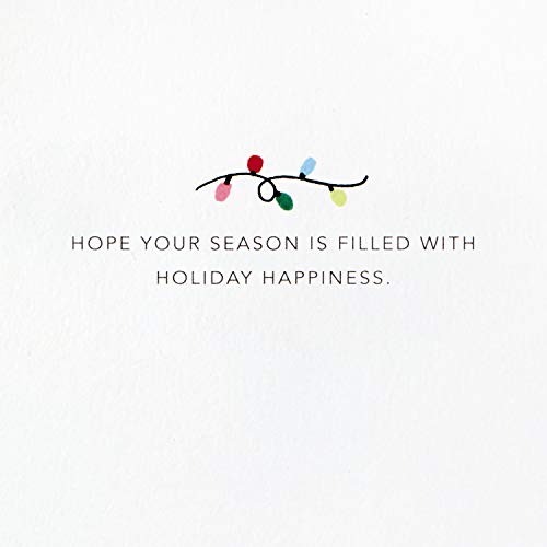 Hallmark Signature Peanuts Boxed Christmas Cards, Snoopy Lights (10 Cards with Envelopes)