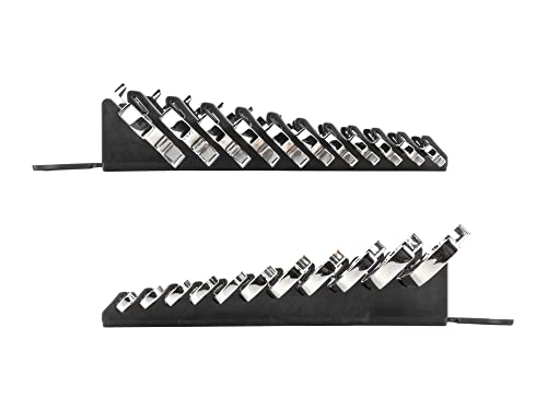 TEKTON Angle Head Open End Wrench Set with Holder, 11-Piece (3/8-1 in.) | WAE91102