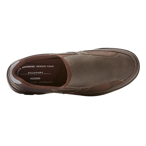 Rockport Men's Get Your Kicks Slip-On Loafer, Brown, 10 US Wide