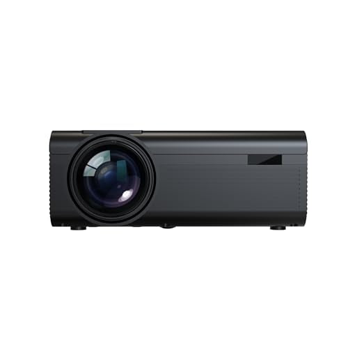 Laser 720p LED Projector with 100" Foldable Screen - Wireless Bluetooth Connectivity, Built-in Speakers, Supports Multiple Devices - Ideal for Home Cinema, Gaming, and Outdoor Events