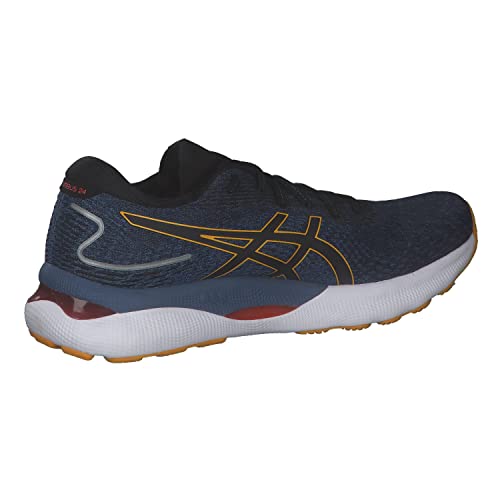 ASICS Gel Nimbus 24 Mens Running Shoes Road Trainers, Azure Amber, 9 US