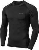 TSLA Men's Cool Dry Fit Long Sleeve Compression Shirts, Athletic Workout Shirt, Active Sports Base Layer T-Shirt TM MUD11-AUK Medium