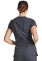 Dickies EDS Signature Scrubs for Women, Contemporary Fit V-Neck Womens Tops in Soft Brushed Poplin 85906, Pewter, Medium