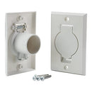 ANTOBLE 2 Pcs Standard Central Vacuum Inlet Valve Plate White for Beam Central Vac - White Round Door