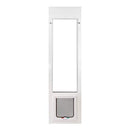 Whiskers and Windows Cat Door for Horizontal Sliding Windows, Large Cat Flap, Fits Windows 34"-37" h, White