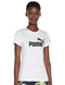 PUMA Women's Essential Logo Tee, White, L