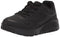 Skechers Boys Uno Lite - Delodox Sneaker Casual Shoe, Black/Black, 1 US Big Kid