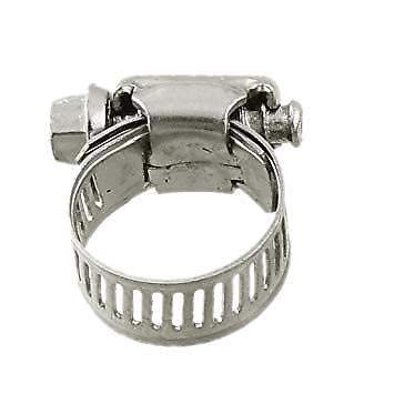 20pcs - Stainless Steel Adjustable Clamps 14-27mm Size Range Worm Gear Fit 1/2" 5/8" 3/4" Garden Hose (1 pack)