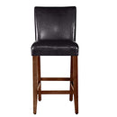 70cm Luxury Brown Faux Leather Barstool