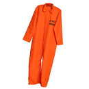 Halloween Men Boys Prisoner Convict Costume Fancy Party Prison Overall Jumpsuit - Adult