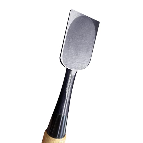 KAKURI RIGORO Wood Chisel Set Professional Japanese Oire Nomi for Woodworking, Carving 1.65 Inches Width Blade White Ork Handle