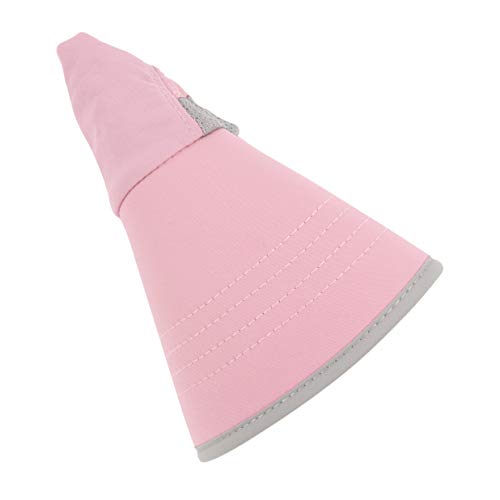 HICOSKY Womens Outdoor Sun Hat UV Protection Wide Brim Mesh Foldable Ponytail Summer Beach Fishing Hats Safari Cap with Neck Flap Pink