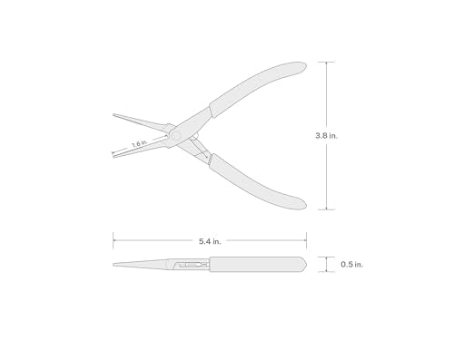 TEKTON Mini Needle Nose Pliers (Serrated Jaw) | PMN01001