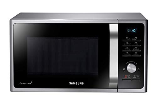 Samsung MS2BF303TAS/EG Microwave, 1000 W, 28 Cooking Chamber (Extra Large), 20 Inch Width, Power Defrost, 26 Automatic Programmes, Silver