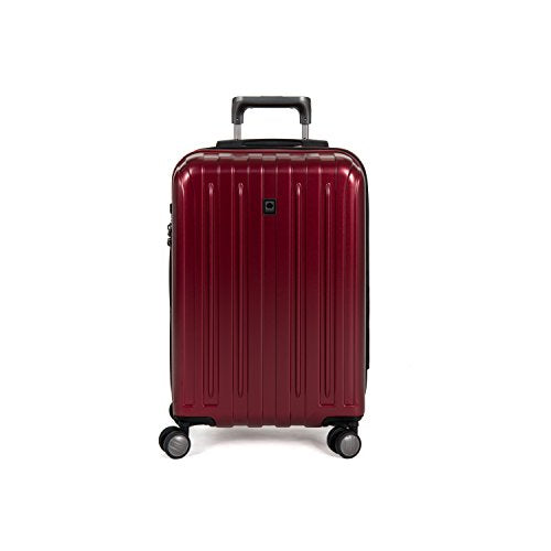 DELSEY Paris Titanium Hardside Expandable Luggage with Spinner Wheels, Black Cherry Red, 3-Piece Set (19/25/29), Titanium Hardside Expandable Luggage with Spinner Wheels