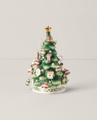 Lenox Treasured Traditions Advent Calendar Tree Set, 3.70, Ivory, 25 Pieces