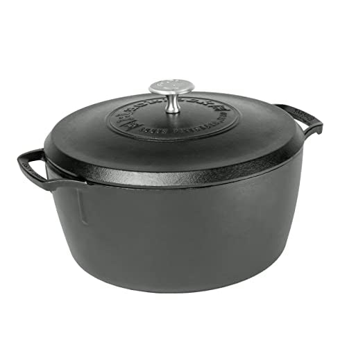 Lodge Blacklock Dutch Oven 5.5 Quart Cast Iron Dutch Oven, Black, BL02DO