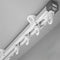 YXHOMME Ceiling Curtain Track, Telescopic Ceiling Mount Curtain Track System Adjustable Room Divider Track Set (2.8ft-5ft)