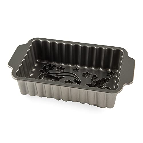 Nordic Ware NW 90848 Santa's Sleigh Loaf Pan Baking Tin Aluminium Grey