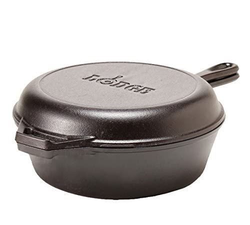 Lodge 3.2 Quart Cast Iron Combo Cooker with Helper Handle
