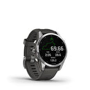 Garmin Fenix 7S, Silver with Graphite Band, Multisport GPS Watch