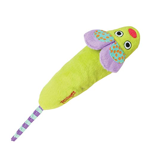 Petstages Catnip Mouse Fetch and Bat Toy for Cats Catnip Toys