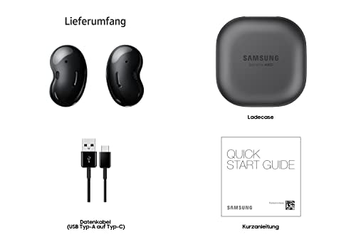 Samsung Galaxy Buds Live, Wireless Bluetooth Headphones with Noise Cancelling (ANC), Long-Lasting Battery, Sound by AKG, Comfortable Fit, Onyx
