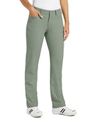 WILLIT Women's Golf Pants Stretch Hiking Pants Quick Dry Lightweight Outdoor Casual Pants with Pockets Water Resistant Sage Green 8