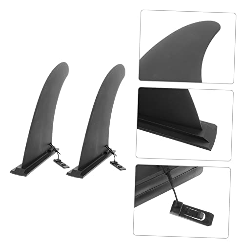 BESPORTBLE 2pcs Surfboard Fin Single Tab Fin Longboard Center Fin Paddleboard Accessories Surfboard Paddleboard Longboard Fin Stand up Paddle Board Fin Paddle Fin Marine Tail Plastic