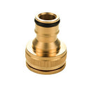 1 Pcs Brass Garden Quick Hose Adapters(3/4" and 1/2" Inner Female), Garden Hose Connector for Lawn& Garden,Washing Cars,Watering Plants