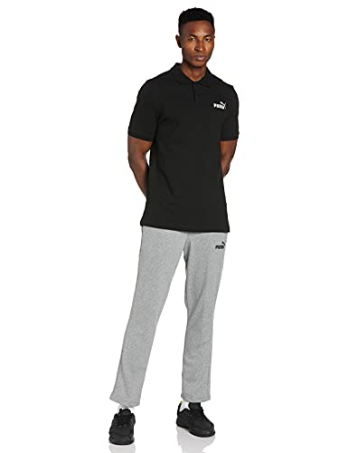 PUMA Men's Essential Pique Polo Shirt, Black, XXL