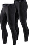TSLA Men's (Pack of 2) Thermal Compression Pants, Athletic Sports Leggings & Running Tights, Wintergear Base Layer Bottoms YUP20-JPZ_Medium